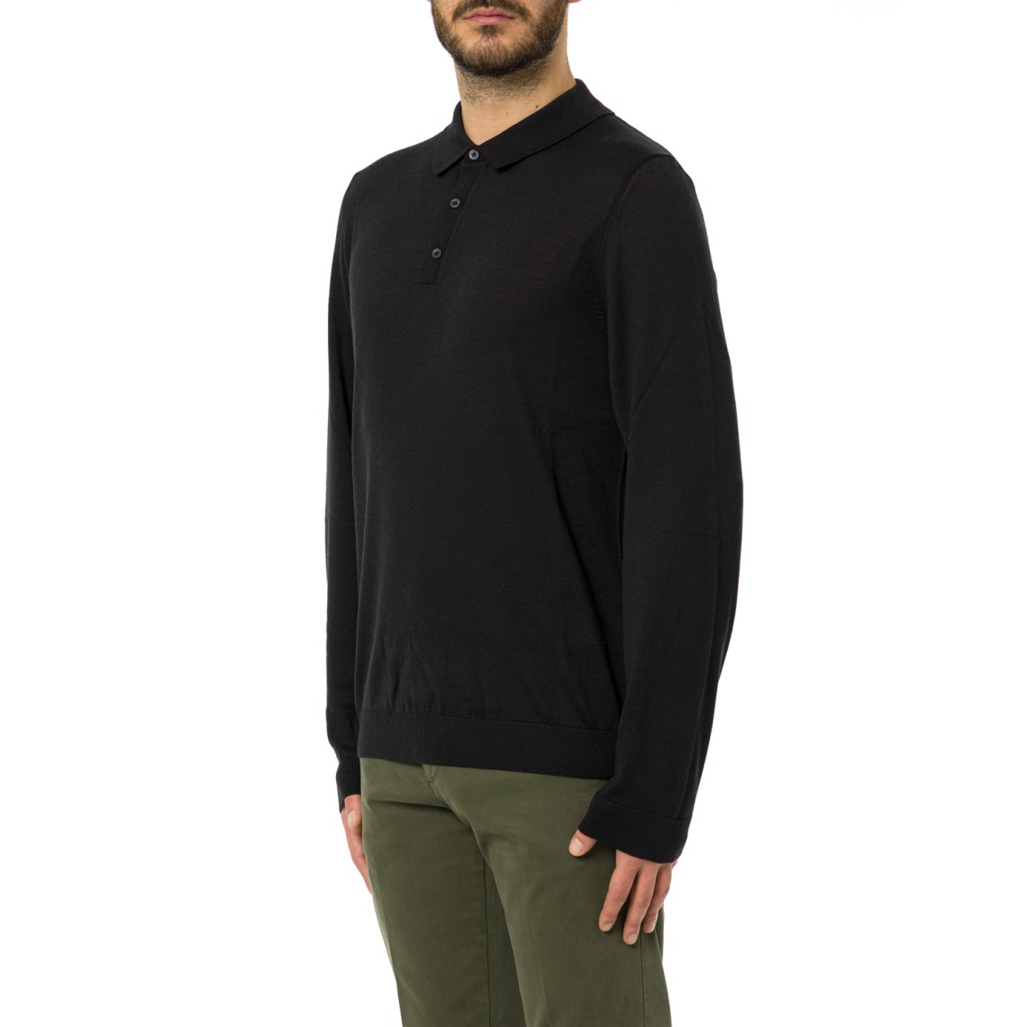 Polo in maglia di lana Boss