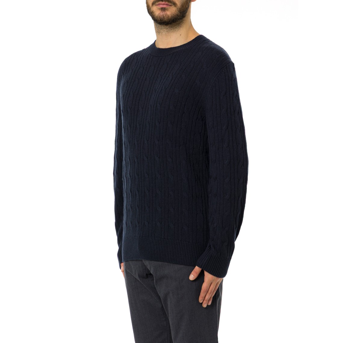 Maglia a girocollo Boss in lana e cashmere