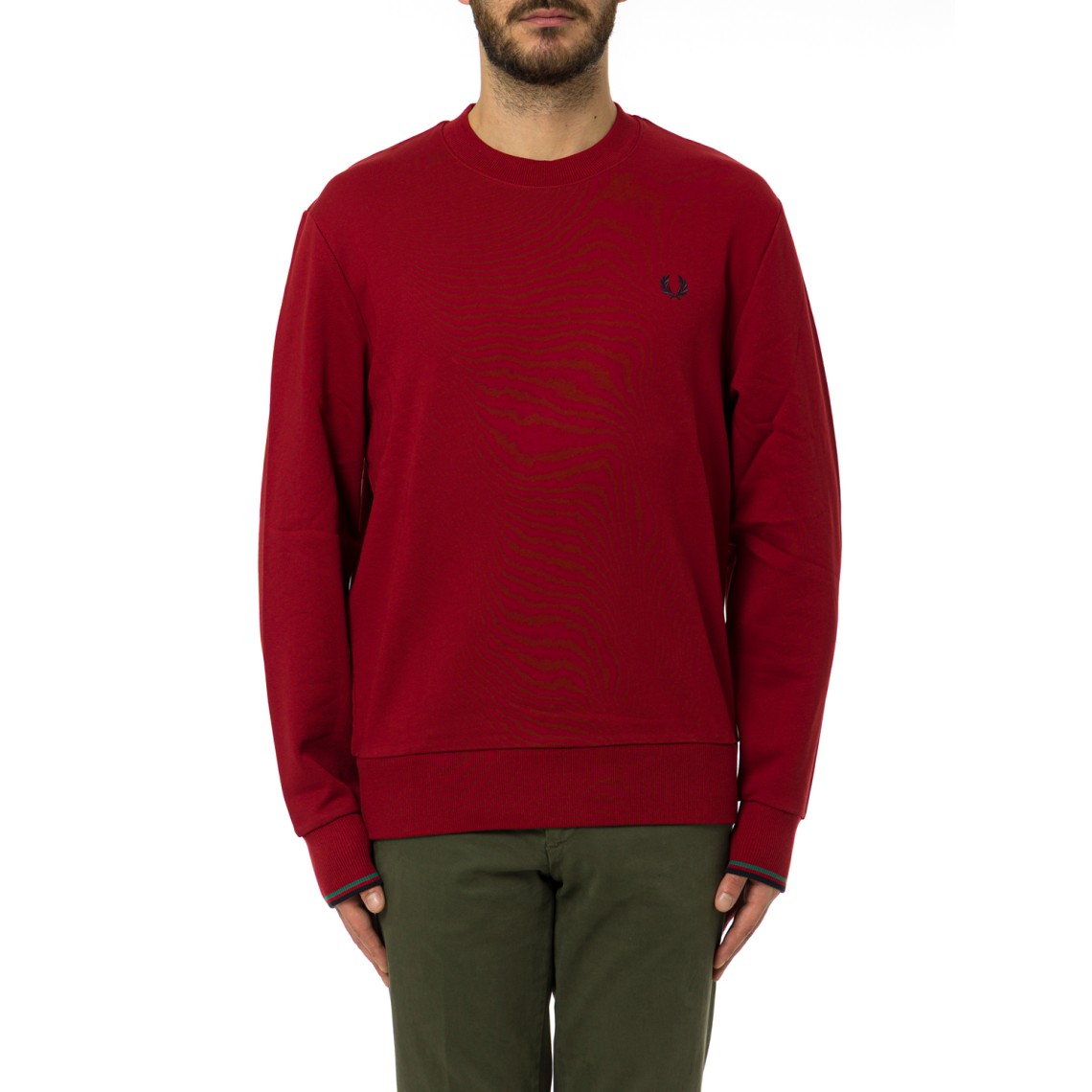 Maglia a girocollo con logo Fred Perry