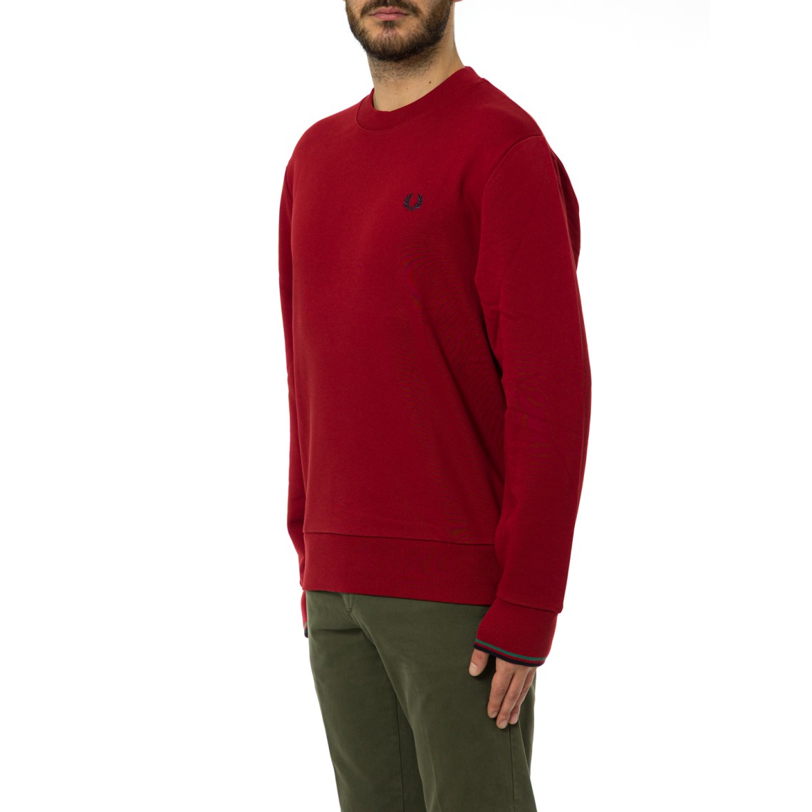 Maglia a girocollo con logo Fred Perry