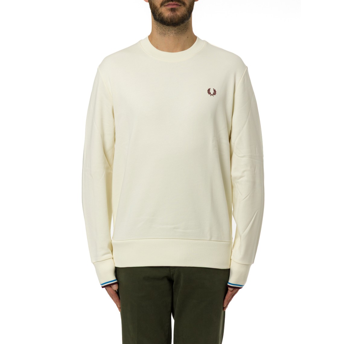 Maglia a girocollo con logo Fred Perry