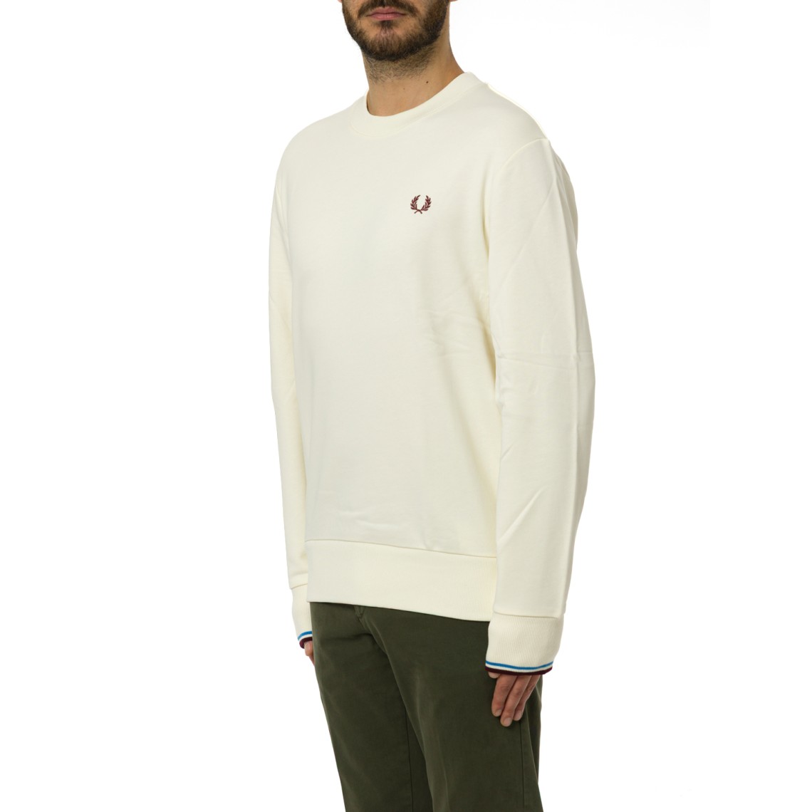 Maglia a girocollo con logo Fred Perry