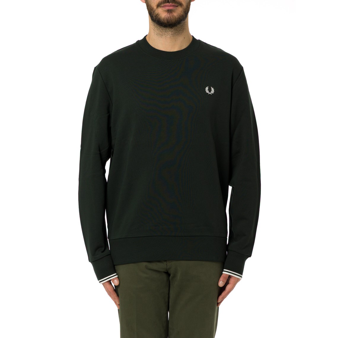 Maglia a girocollo con logo Fred Perry