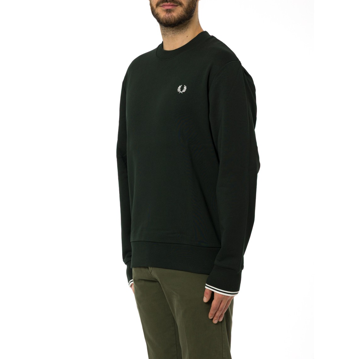 Maglia a girocollo con logo Fred Perry