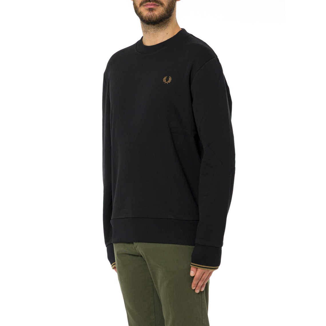 Maglia a girocollo con logo Fred Perry