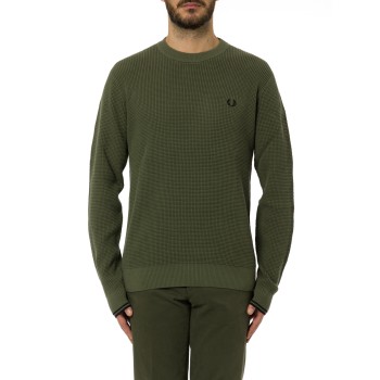 Maglione con lavorazione goffrata Fred Perry