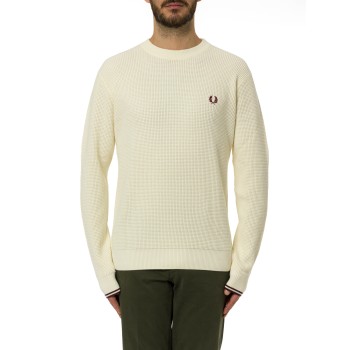 Maglione con lavorazione goffrata Fred Perry