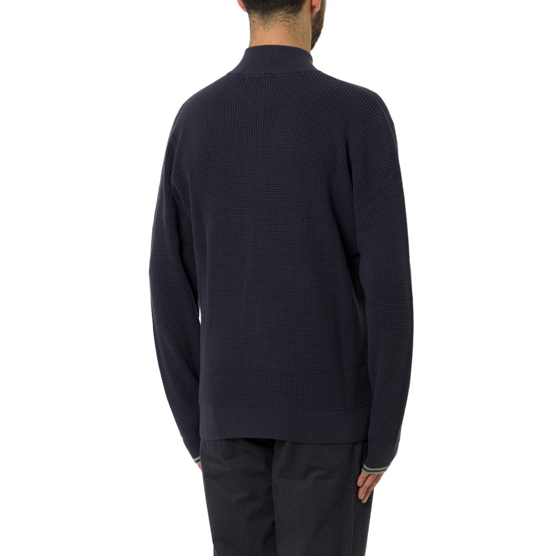 Maglia half-zip con logo ricamato Fred Perry