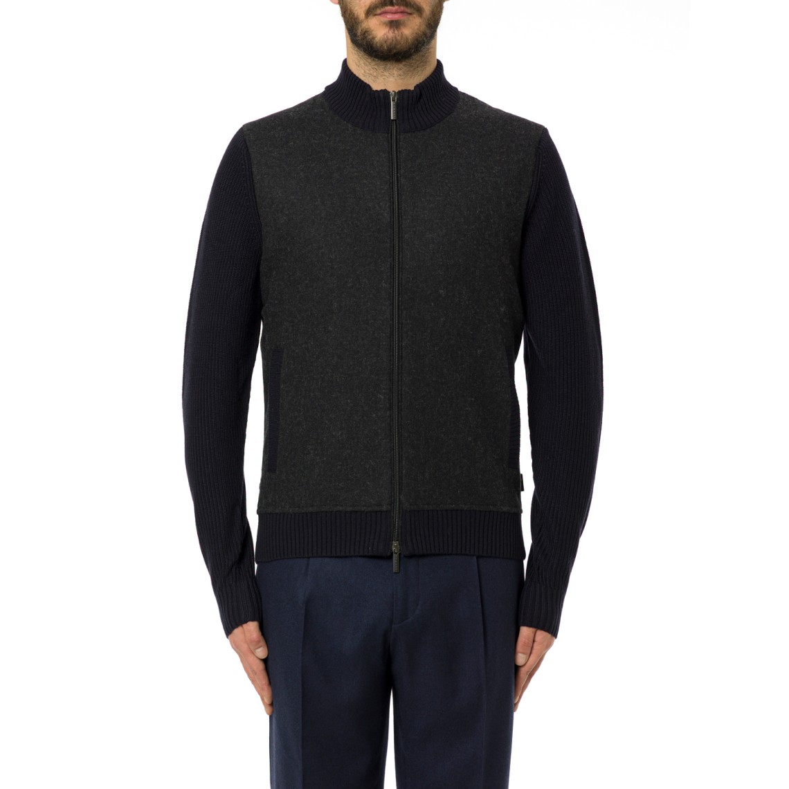 Maglia con zip Bugatti