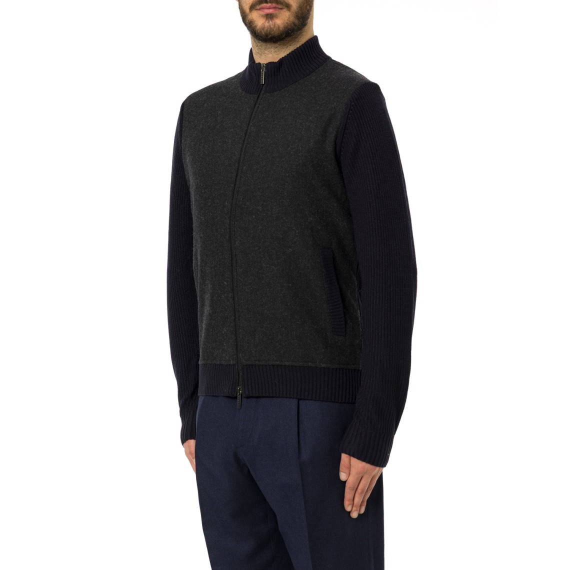 Maglia con zip Bugatti