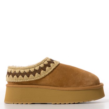 Sabot Platform Clog Suede Mou