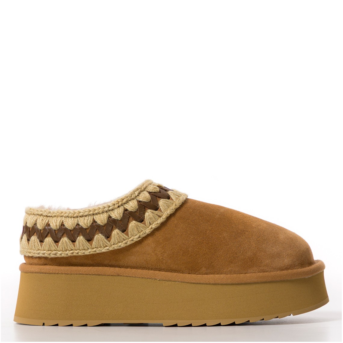 Sabot Platform Clog Suede Mou