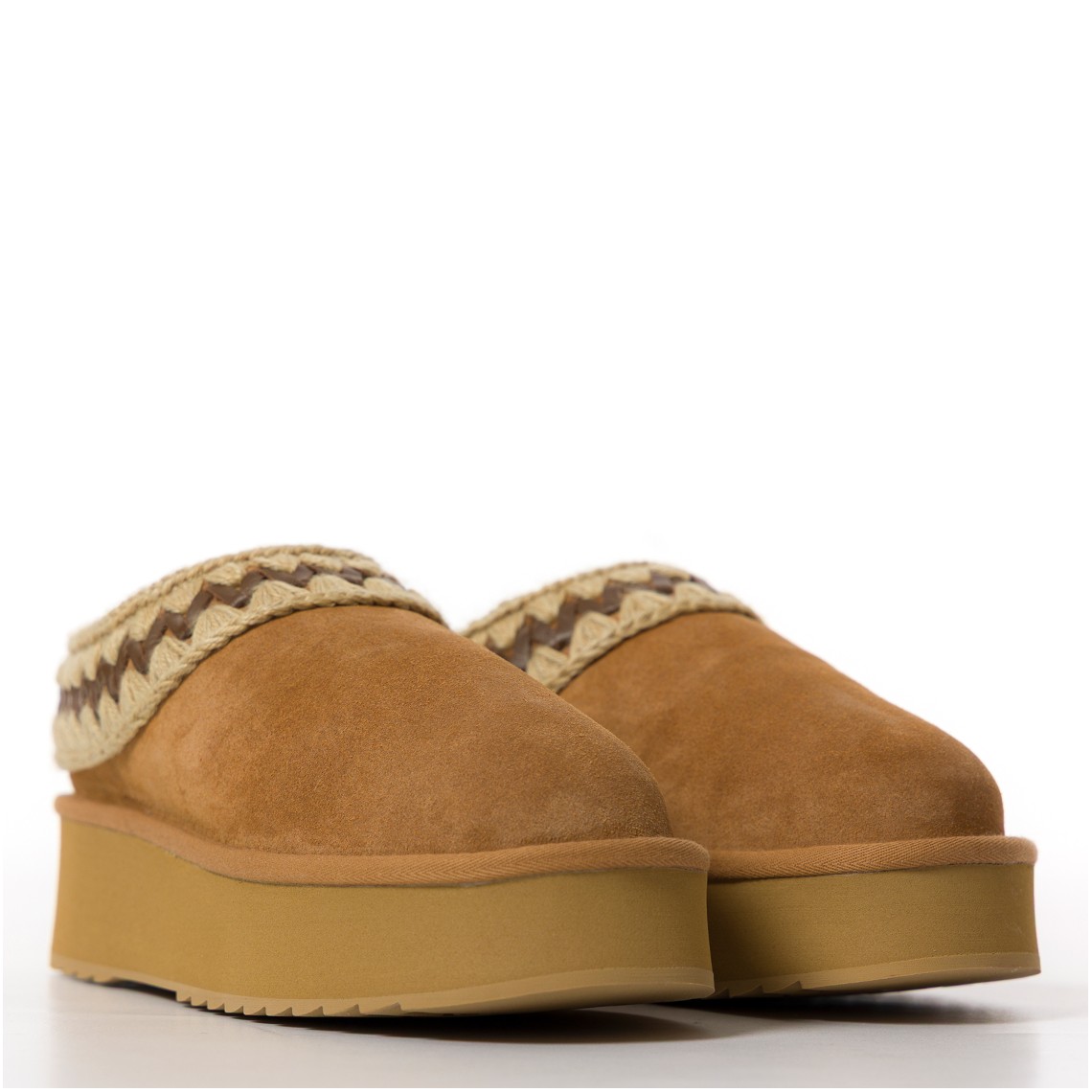 Sabot Platform Clog Suede Mou