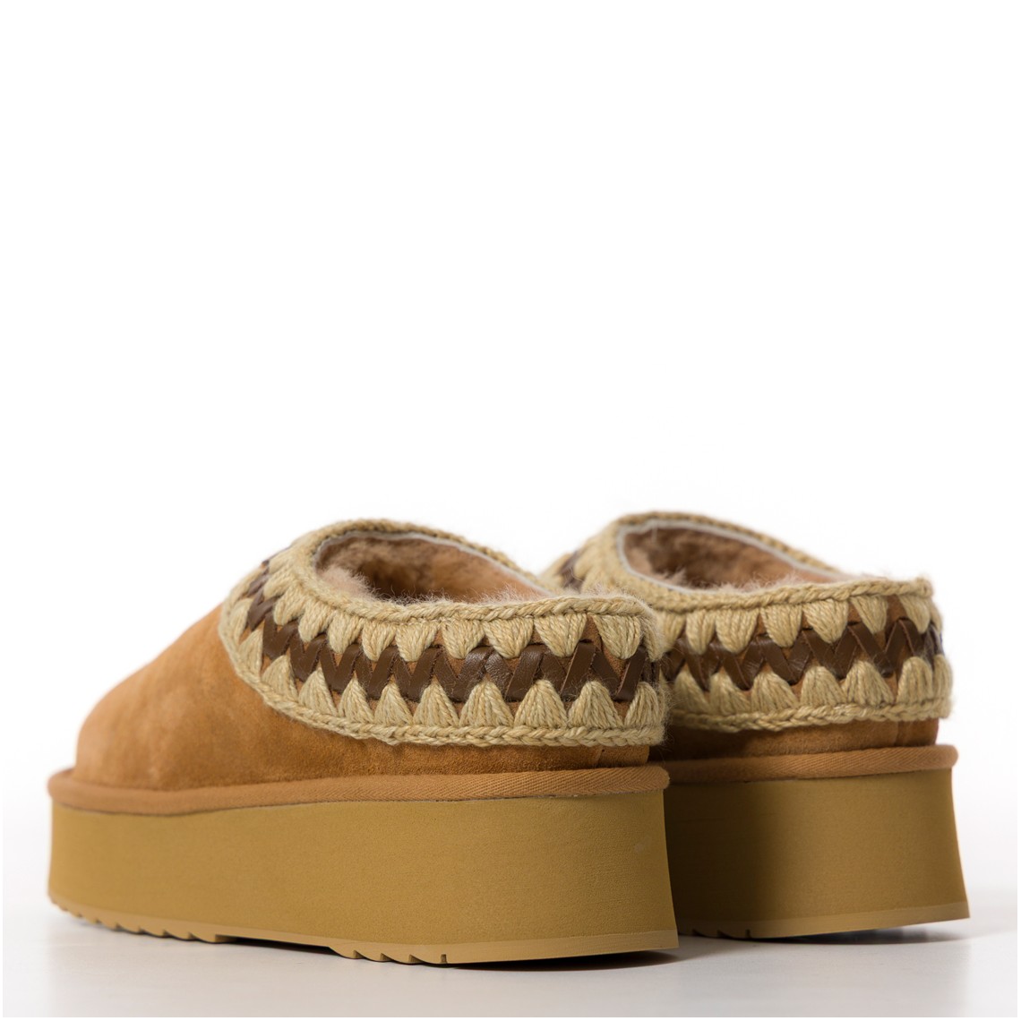 Sabot Platform Clog Suede Mou