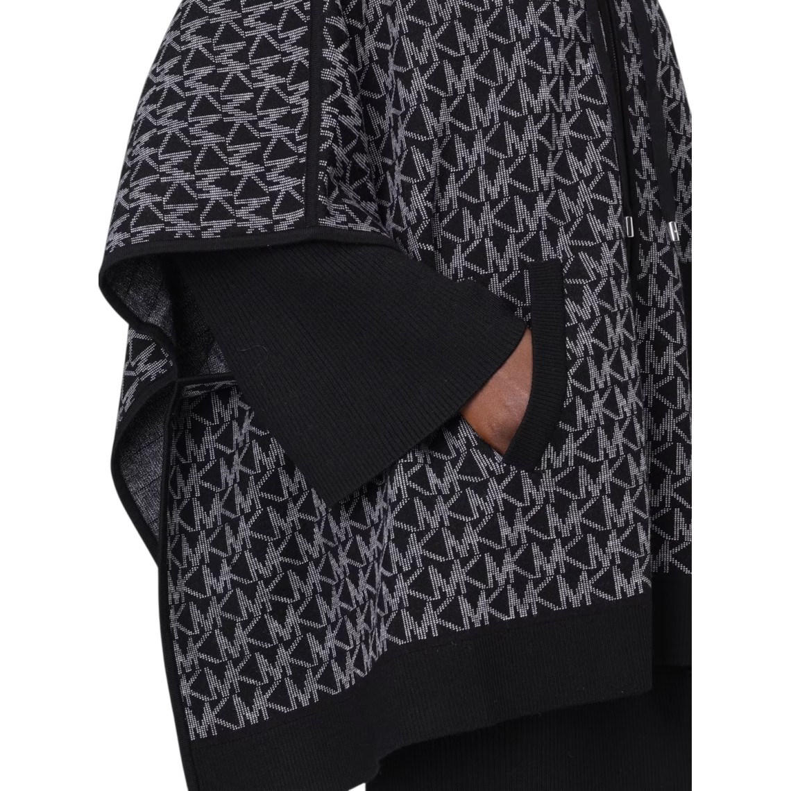 Mantella in maglia con monogram all-over Michael Kors