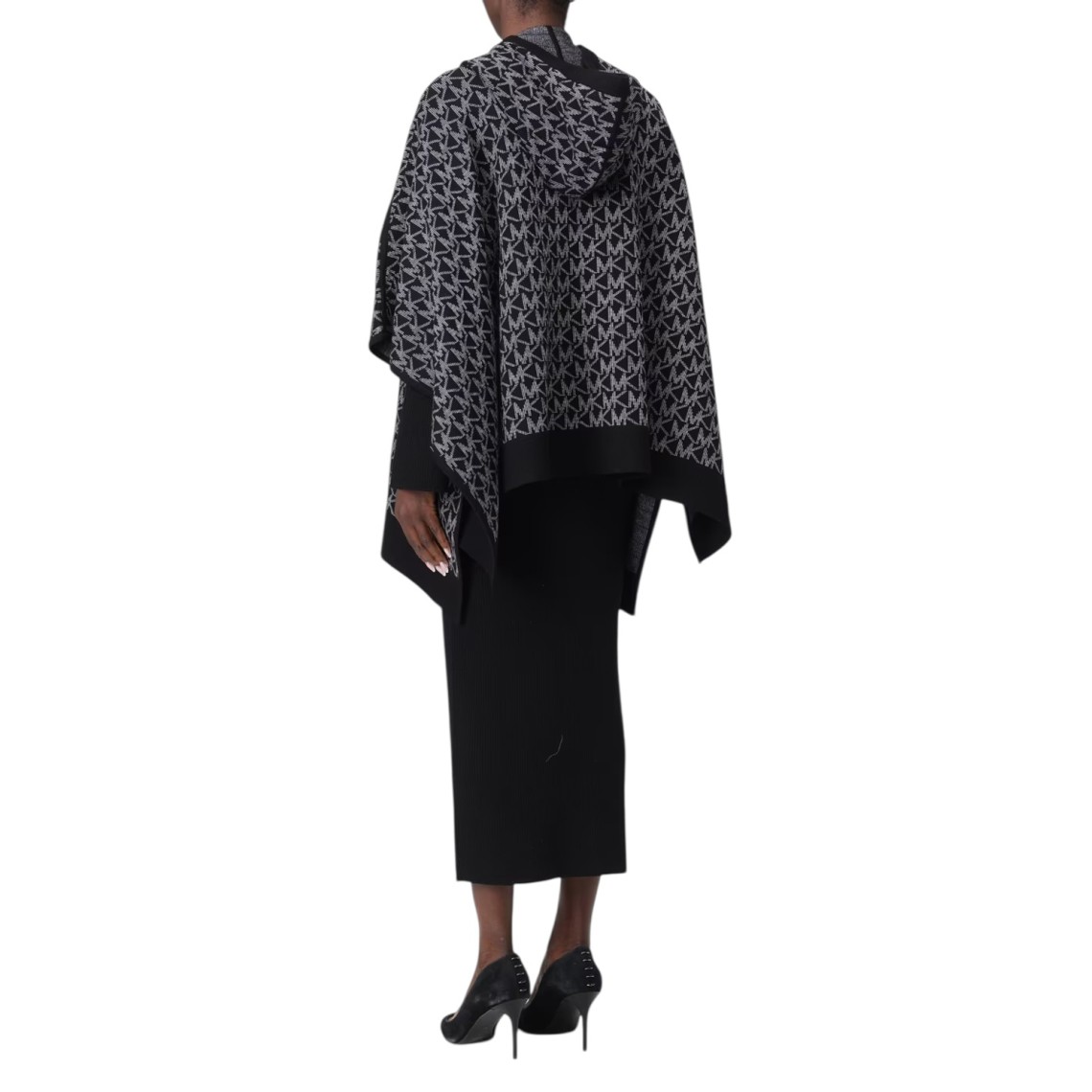 Mantella in maglia con monogram all-over Michael Kors