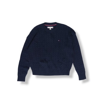 Pullover relaxed fit in maglia intrecciata Tommy Hilfiger