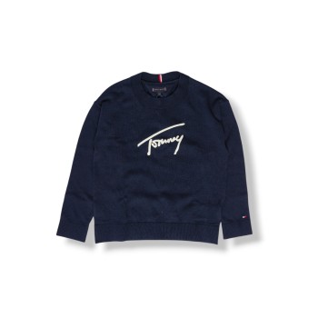 Maglia girocollo in cotone Tommy Hilfiger