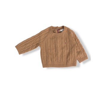 Set regalo tre pezzi in maglia intrecciata Tommy Hilfiger