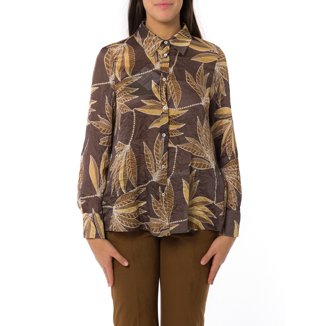 Camicia in raso stampato Emme Marella