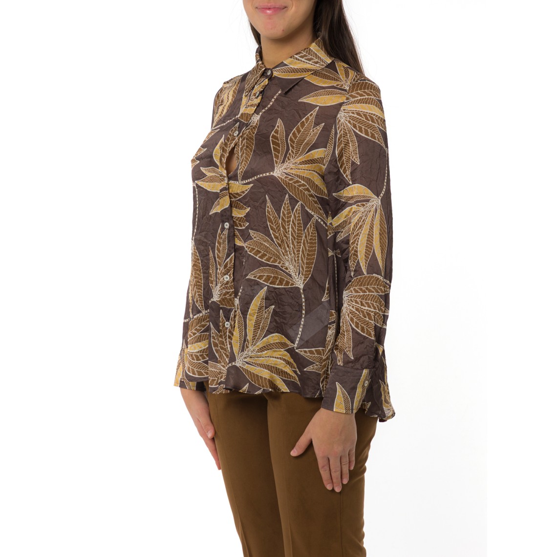 Camicia in raso stampato Emme Marella