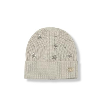 Cappello Liu Jo in maglia a coste con strass
