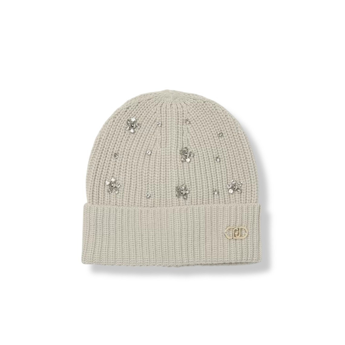Cappello Liu Jo in maglia a coste con strass