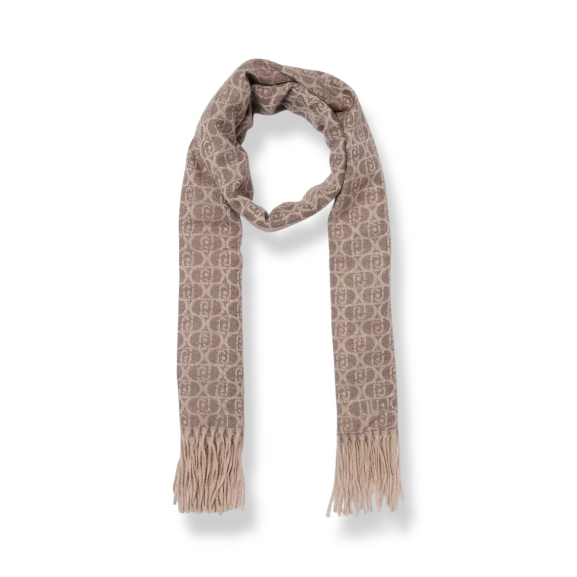 Sciarpa Liu Jo in maglia con monogram jacquard