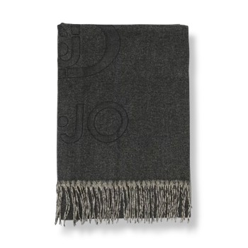 Stola Liu Jo in viscosa con logo jacquard