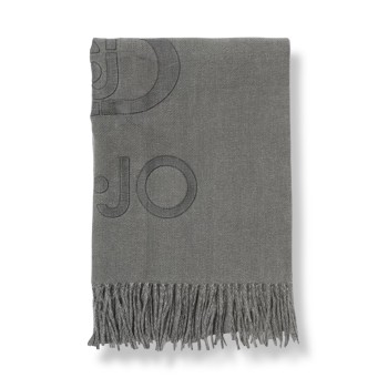 Stola Liu Jo in viscosa con logo jacquard