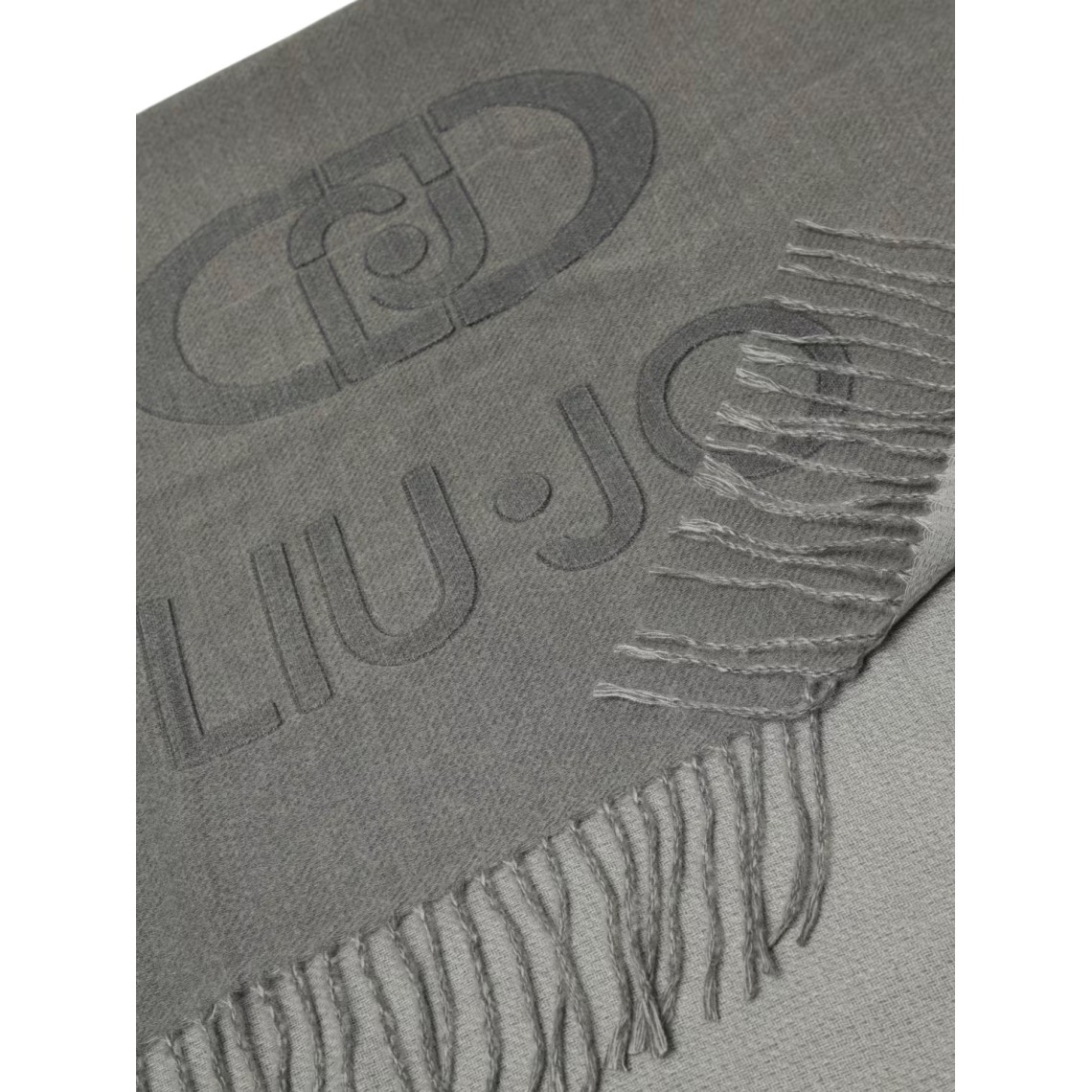 Stola Liu Jo in viscosa con logo jacquard