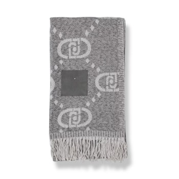Sciarpa Liu Jo in viscosa con logo jacquard
