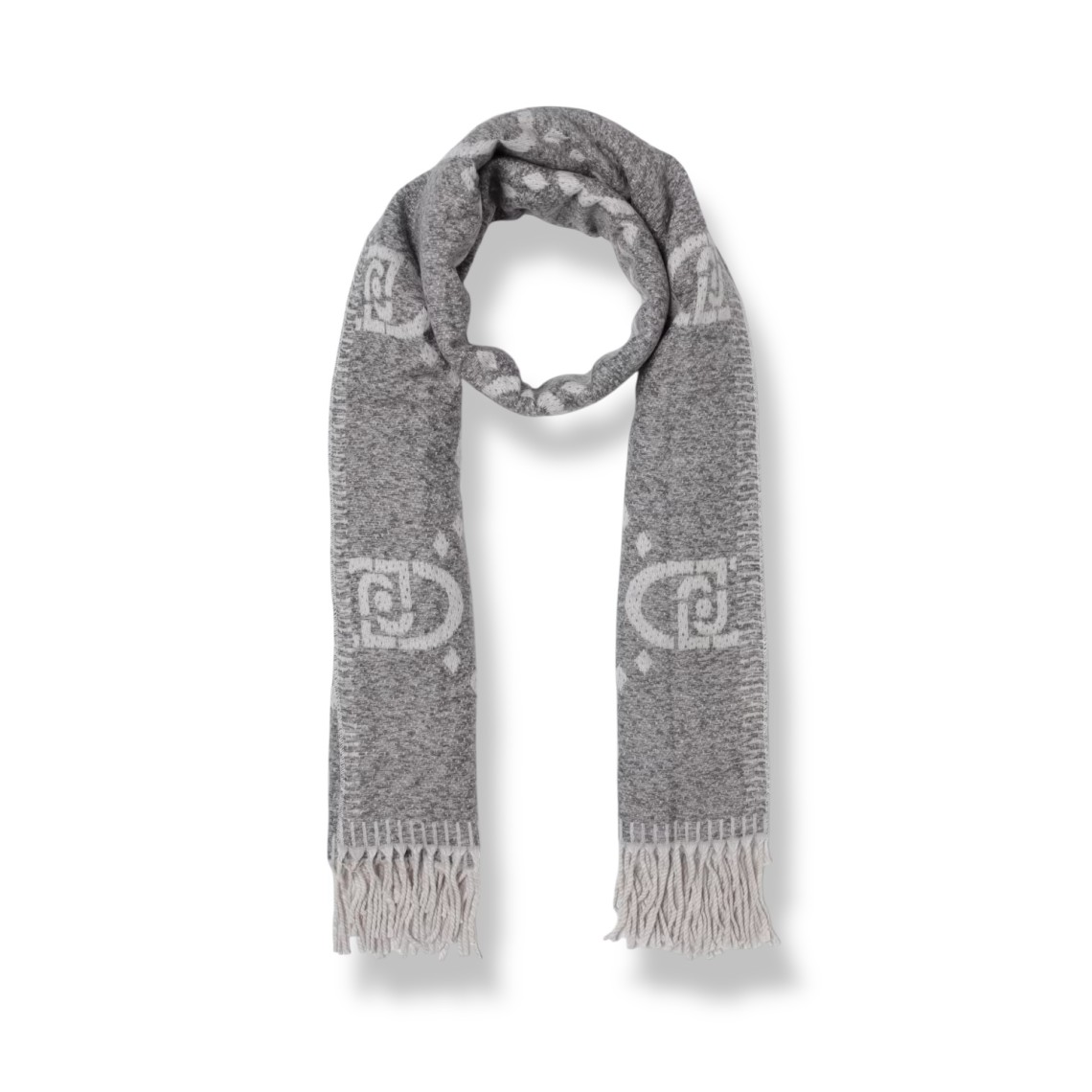 Sciarpa Liu Jo in viscosa con logo jacquard
