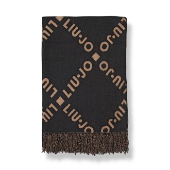 Sciarpa Liu Jo in viscosa con logo jacquard