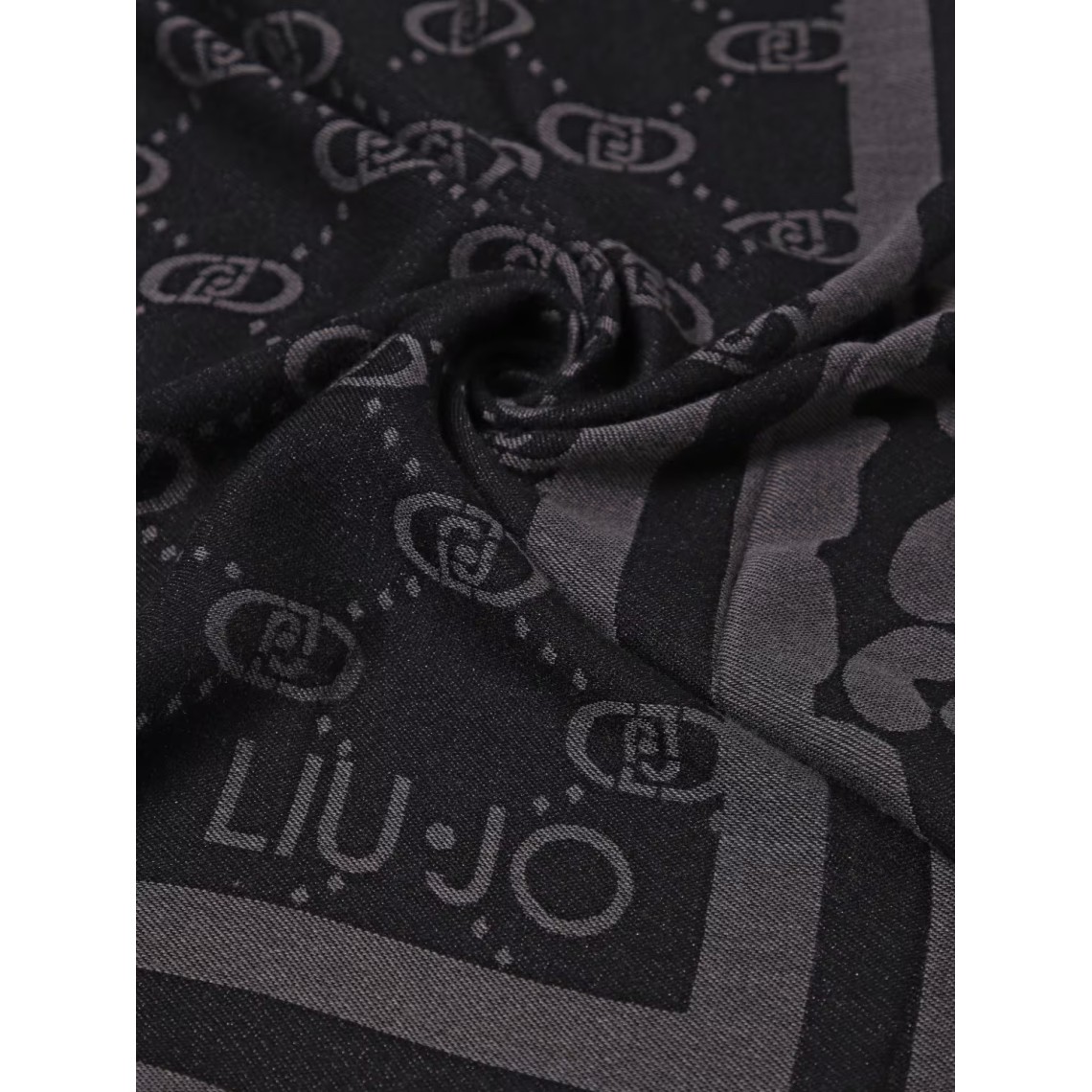 Sciarpa Liu Jo in viscosa con logo jacquard