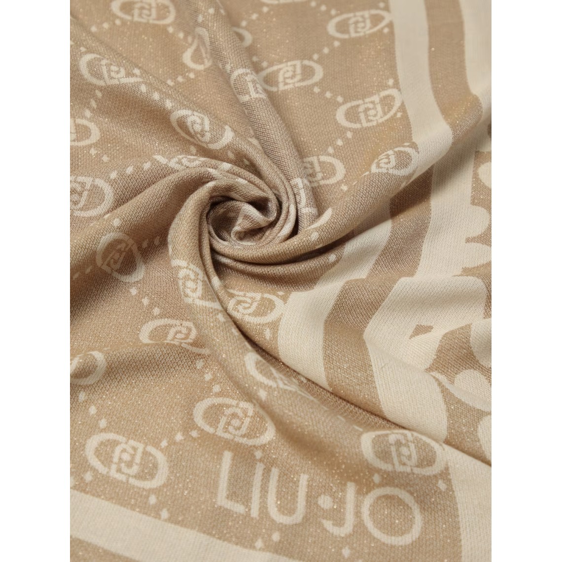 Sciarpa Liu Jo in viscosa con logo jacquard
