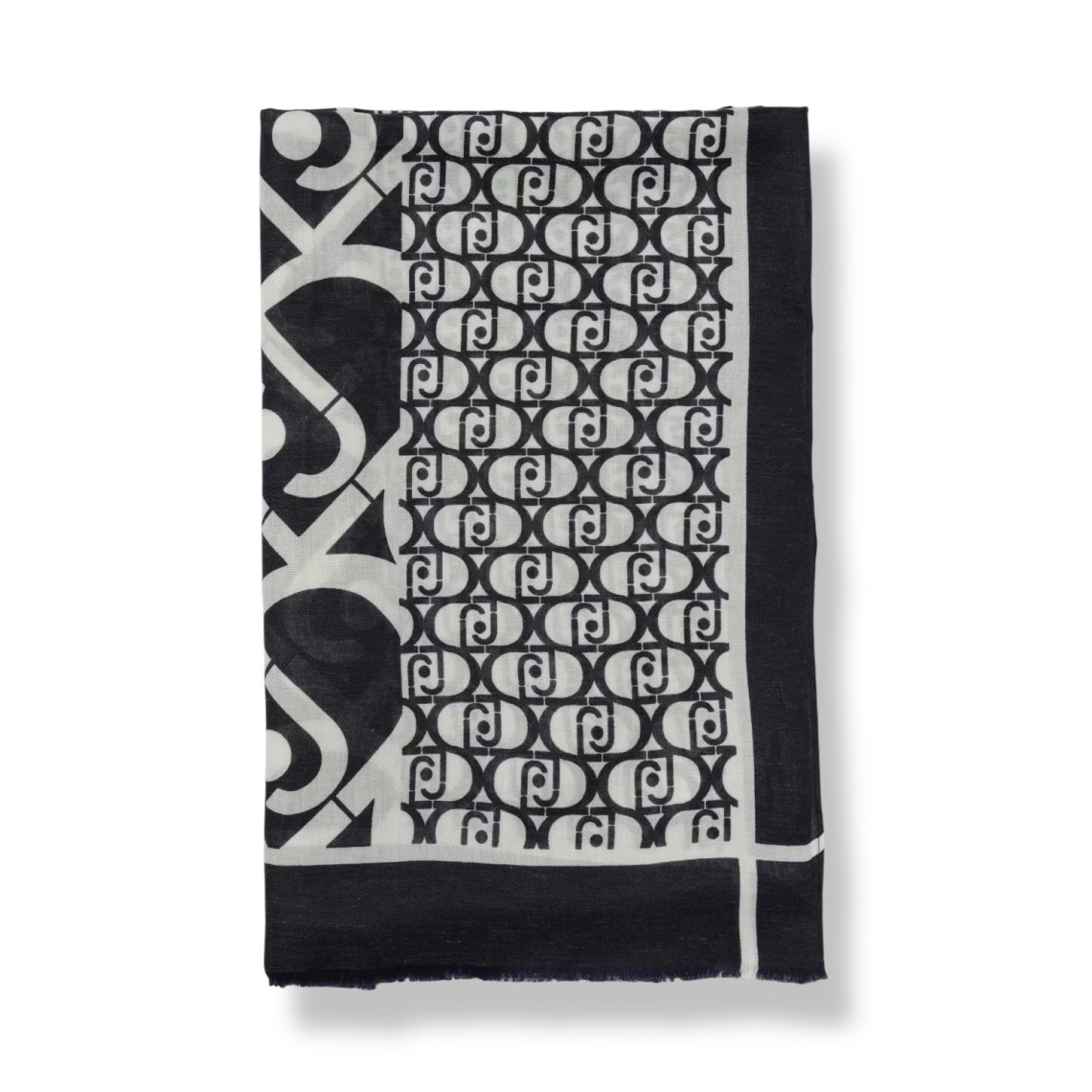 Stola Liu Jo in cotone con monogram all over