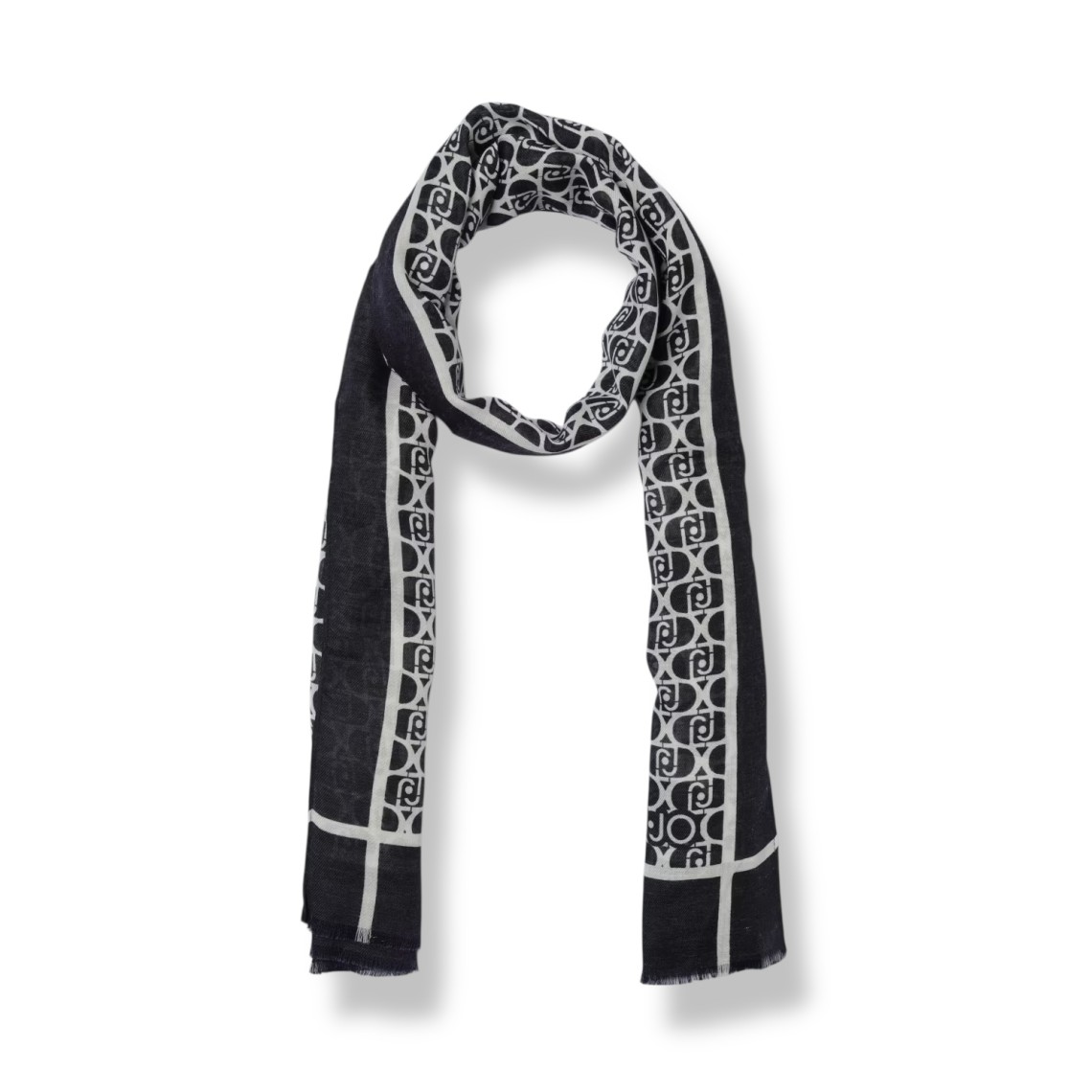 Stola Liu Jo in cotone con monogram all over