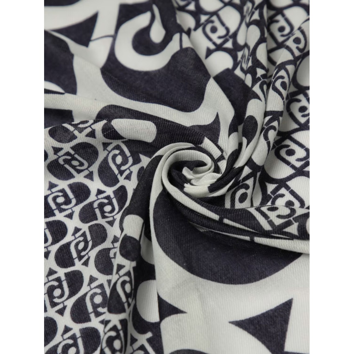 Stola Liu Jo in cotone con monogram all over