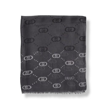 Sciarpa Liu Jo in viscosa con monogram all over