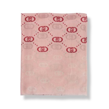 Sciarpa Liu Jo in viscosa con monogram all over