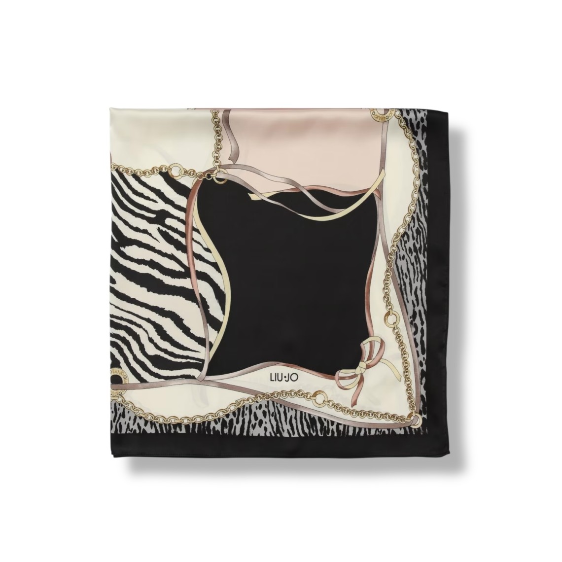 Foulard Liu Jo in twill con stampa animalier