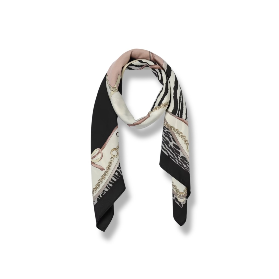 Foulard Liu Jo in twill con stampa animalier