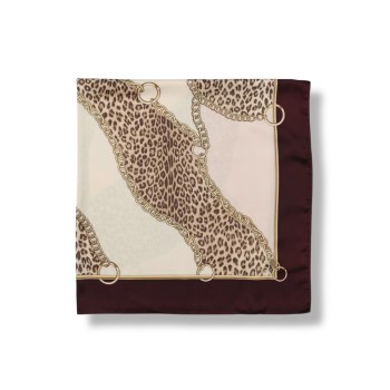 Foulard Liu Jo in twill con stampa animalier
