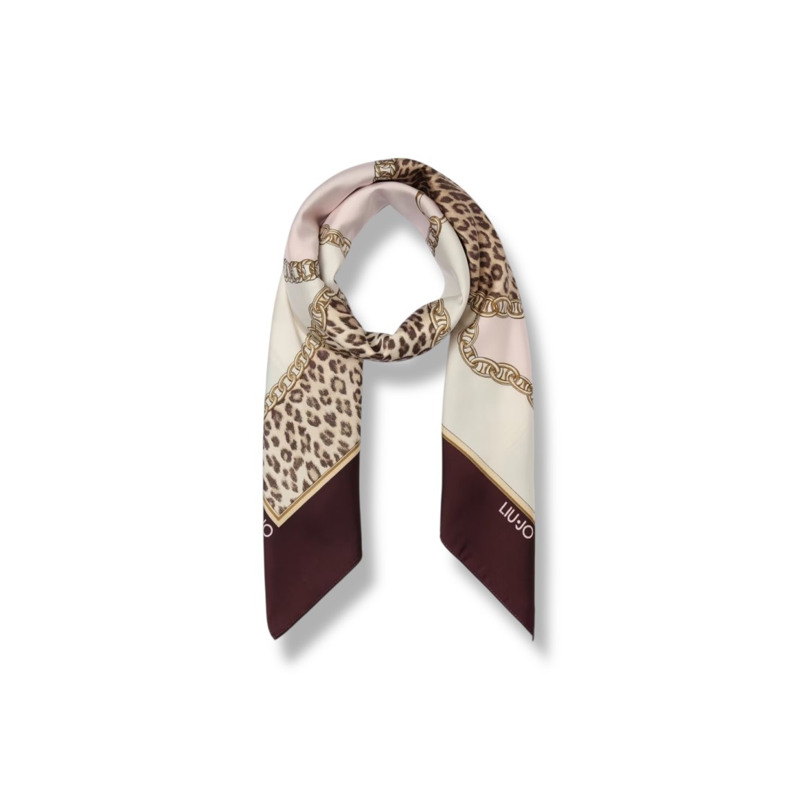 Foulard Liu Jo in twill con stampa animalier