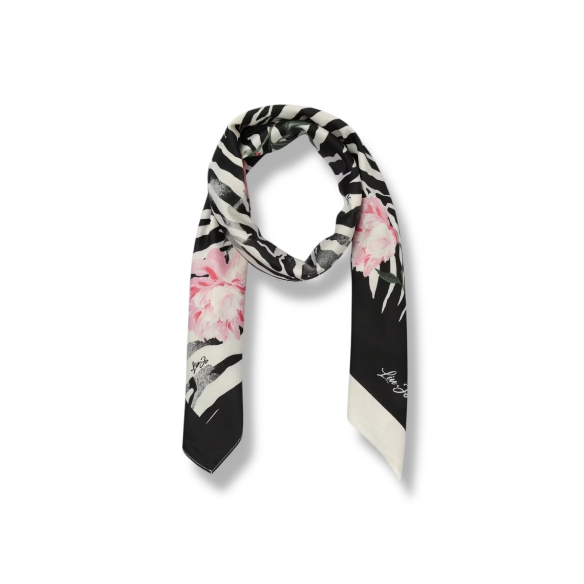 Foulard Liu Jo in twill con stampa animalier