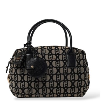 Borsa Liu Jo in canvas con monogram jacquard