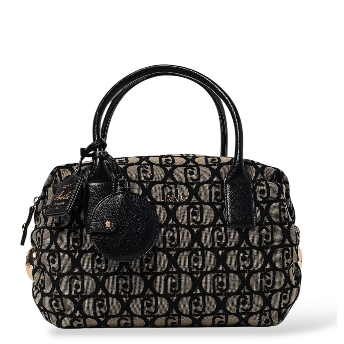 Borsa Liu Jo in canvas con monogram jacquard
