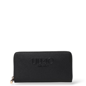 Portafoglio continental in pelle sintetica saffiano Liu Jo