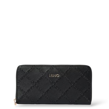 Portafoglio in pelle sintetica logata Liu Jo